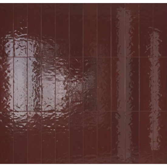 Πλακάκι Flaming Cherry 8x31.5cm B' Κόκκινο Γυαλιστερό